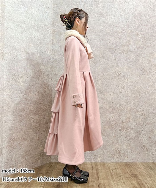 【axes femme】フィッシュテールコート axes femme受注生産ボルドーレッドフィッシュテールコート