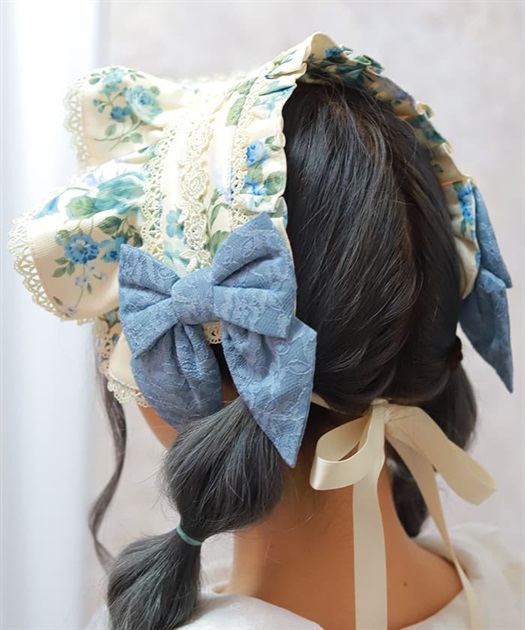 アンティークローズ柄ハーフボンネット | kawaii | axes femme アンティークローズ柄ハーフボンネット | kawaii | axes femme