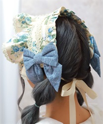 アンティークローズ柄ハーフボンネット | kawaii | axes femme アンティークローズ柄ハーフボンネット | kawaii | axes femme