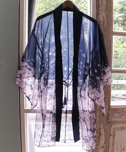 桜柄シアー着物風羽織 | kawaii | axes femme online shop 桜柄シアー着物風羽織 | kawaii | axes femme online shop