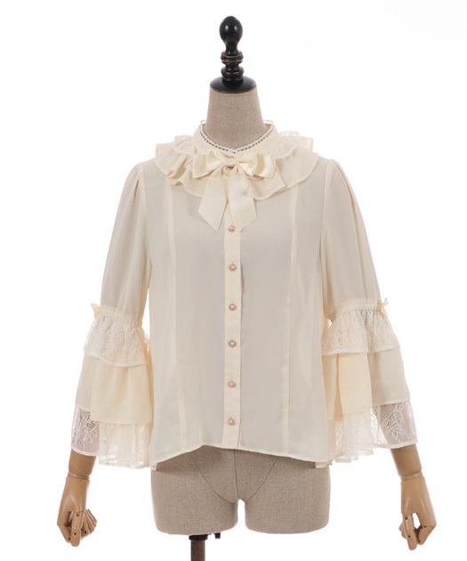 3段フリル姫袖ブラウス | kawaii | axes femme online shop 3段フリル姫袖ブラウス | kawaii | axes femme online shop