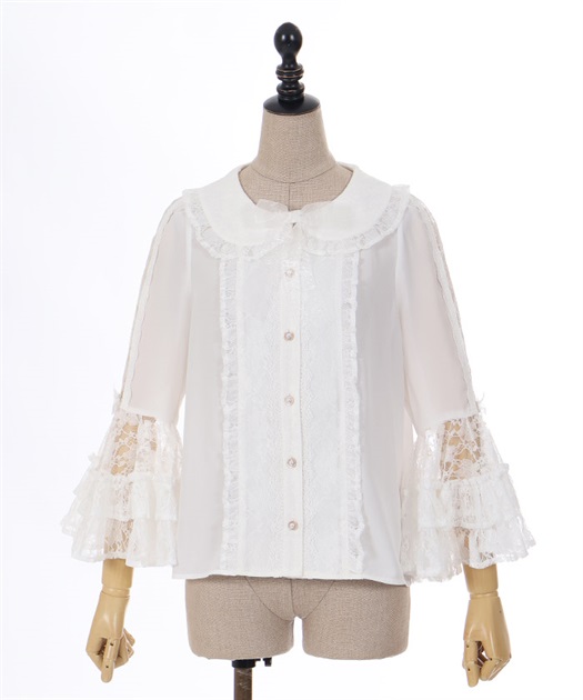 レーシー姫袖ブラウス | kawaii | axes femme online shop レーシー姫袖ブラウス | kawaii | axes femme online shop