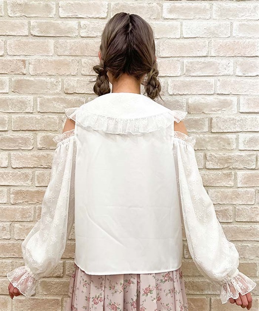 ブルーミングレースブラウス | outlet | axes femme online shop ブルーミングレースブラウス | outlet | axes femme online shop