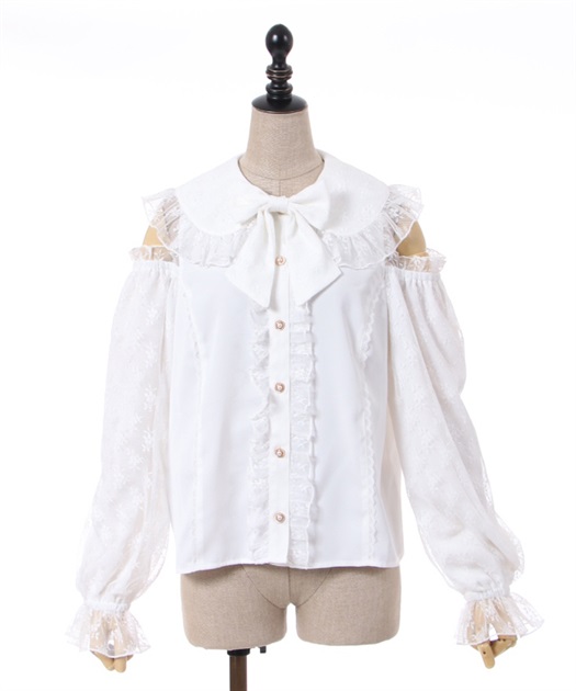 ブルーミングレースブラウス | outlet | axes femme online shop ブルーミングレースブラウス | outlet | axes femme online shop