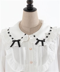 トーションレース丸襟ブラウス | kawaii | axes femme online shop