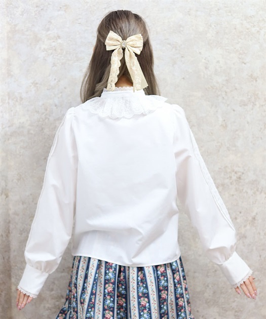 チュールレース衿ブラウス | kawaii | axes femme online shop チュールレース衿ブラウス | kawaii | axes femme online shop