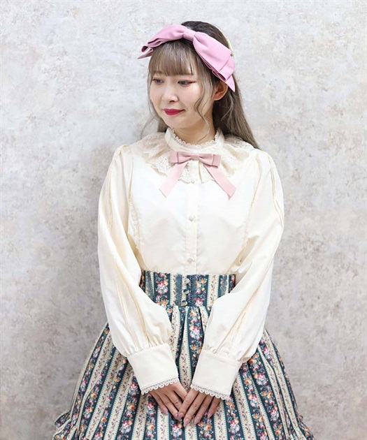 チュールレース衿ブラウス | レディース服・レディース チュールレース衿ブラウス | レディース服・レディース