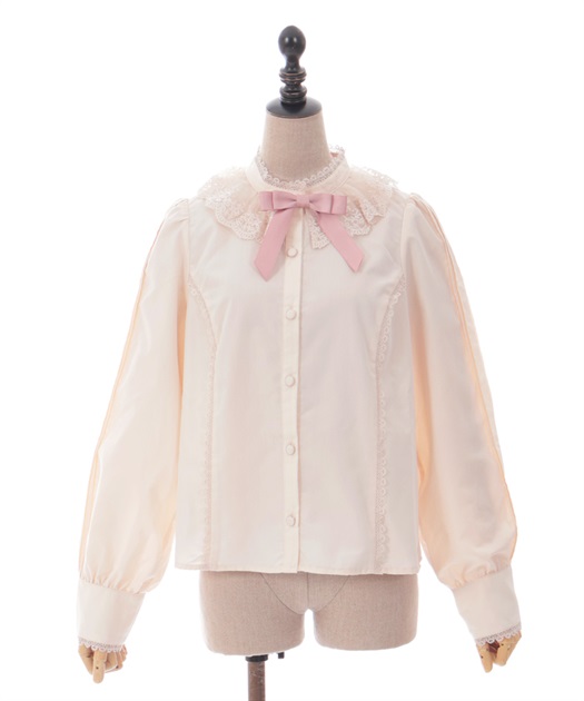 チュールレース衿ブラウス | kawaii | axes femme online shop チュールレース衿ブラウス | kawaii | axes femme online shop