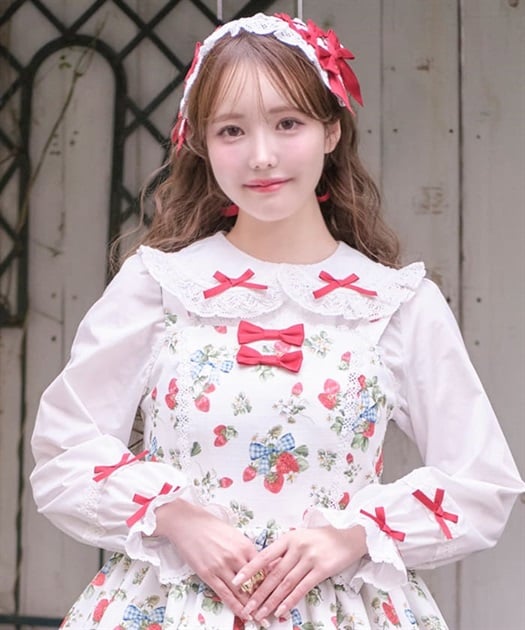 トーションレース丸襟ブラウス | kawaii | axes femme online shop トーションレース丸襟ブラウス | kawaii | axes femme online shop