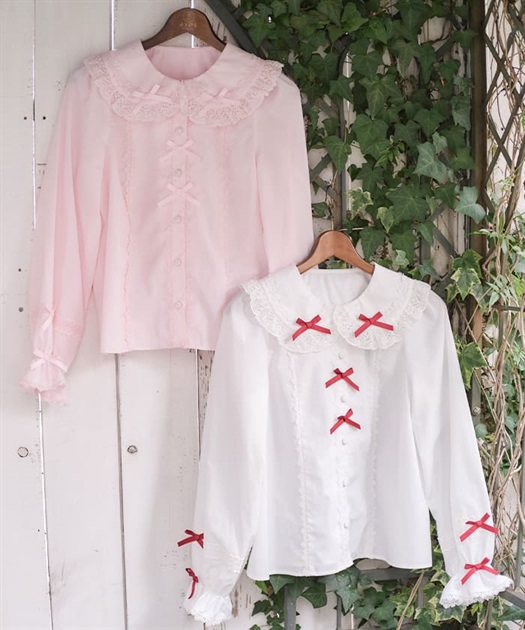 トーションレース丸襟ブラウス | kawaii | axes femme online shop トーションレース丸襟ブラウス | kawaii | axes femme online shop