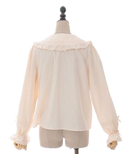 トーションレース丸襟ブラウス | 衣料 | axes femme online shop トーションレース丸襟ブラウス | 衣料 | axes femme online shop