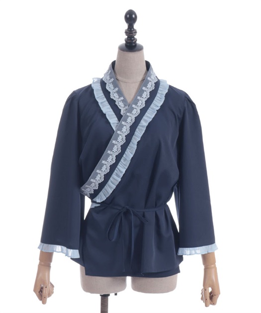 衿レース付き和風ブラウス | kawaii | axes femme online shop 衿レース付き和風ブラウス | kawaii | axes femme online shop
