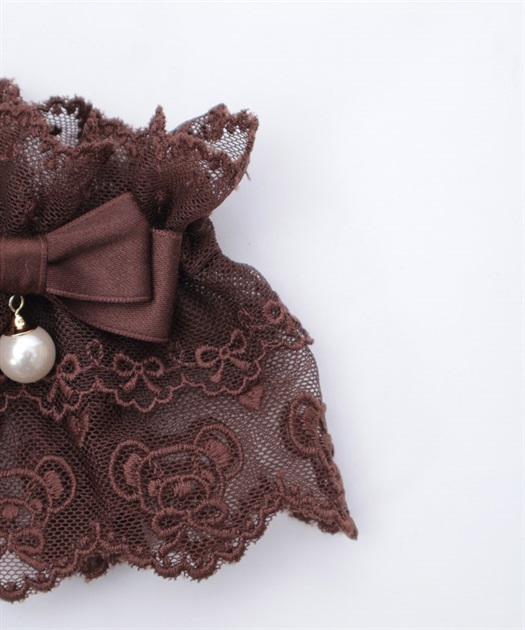 クマ刺繍お袖留め | kawaii | axes femme online shop クマ刺繍お袖留め | kawaii | axes femme online shop