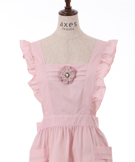 カメオブローチフリルエプロン | レディース服・レディース カメオブローチフリルエプロン | レディース服・レディース
