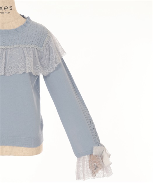 レースフリルニット[品番：IGAW0004361]｜axes  femme（アクシーズファム）のレディースファッション通販｜SHOPLIST（ショップリスト）