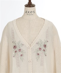 レース×ローズ刺繍ポンチョ | レディース服・レディース レース×ローズ刺繍ポンチョ | レディース服・レディース