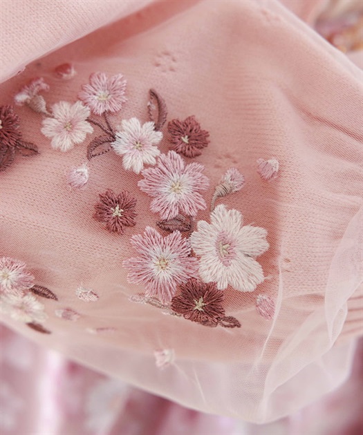 サクラ刺繍チュール袖カーディガン | axes femme | axes femme
