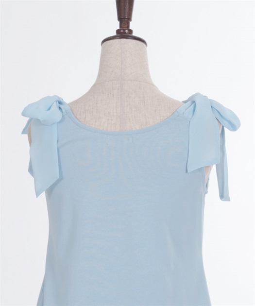 肩リボンロングインナー【期間限定価格】 | outlet | axes femme 肩リボンロングインナー【期間限定価格】 | outlet | axes femme