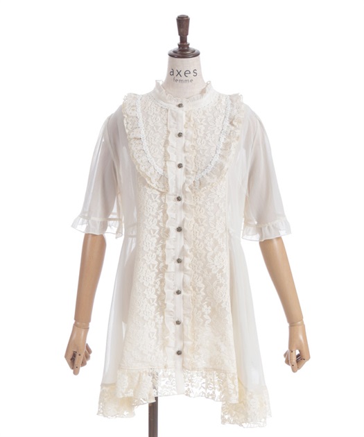バラレースチュニックブラウス | レディース服・レディース バラレースチュニックブラウス | レディース服・レディース