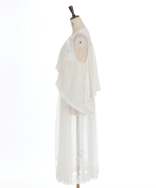 レースベスト×チュールジレ | axes femme | axes femme online shop レースベスト×チュールジレ | axes femme | axes femme online shop