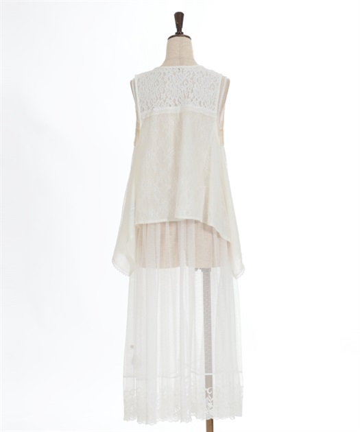 レースベスト×チュールジレ | axes femme | axes femme online shop レースベスト×チュールジレ | axes femme | axes femme online shop