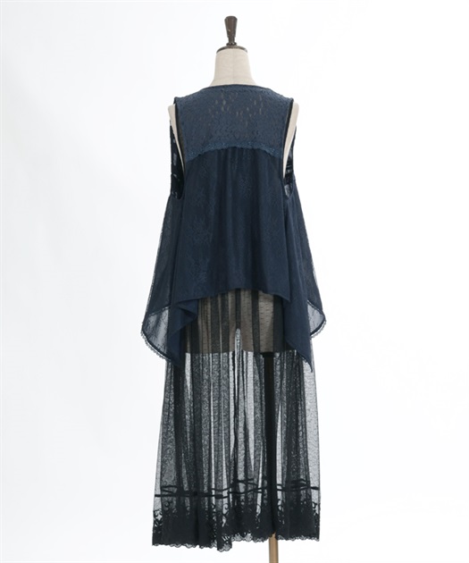 レースベスト×チュールジレ | outlet | axes femme online shop レースベスト×チュールジレ | outlet | axes femme online shop