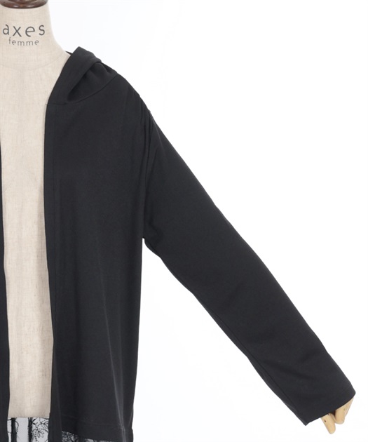 フード付UVカットロングカーディガン | outlet | axes femme