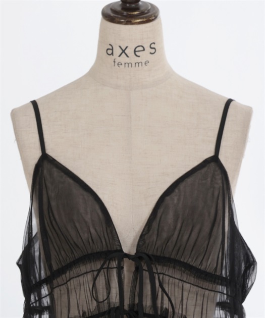 前後2WAYチュールキャミ | outlet | axes femme online shop 前後2WAYチュールキャミ | outlet | axes femme online shop