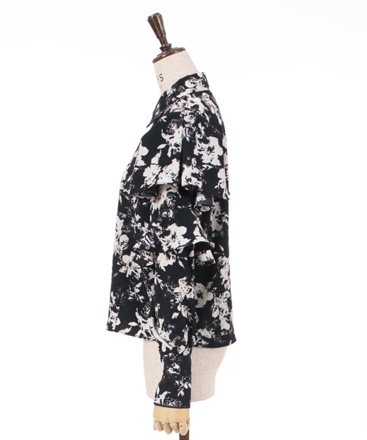 【期間限定お試し価格】 アソート釦花柄フレアブラウス | outlet | axes femme online shop シャツ/ブラウス(長袖/七分)