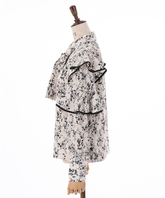 リボン付きフリル袖ブラウス | outlet | axes femme online shop リボン付きフリル袖ブラウス | outlet | axes femme online shop