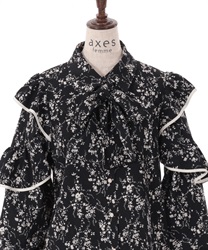 リボン付きフリル袖ブラウス | outlet | axes femme online shop
