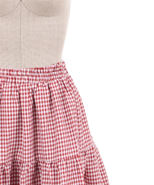 ギンガムチェックロングスカート | outlet | axes femme online shop