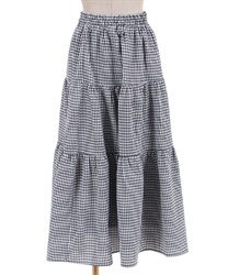 ギンガムチェックロングスカート | outlet | axes femme online shop