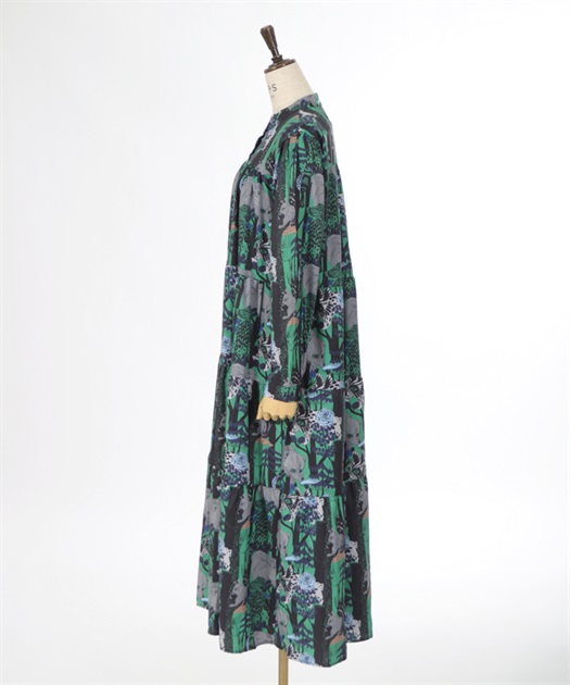 アニマル柄長袖ワンピース | purple label | axes femme online shop アニマル柄長袖ワンピース | purple label | axes femme online shop