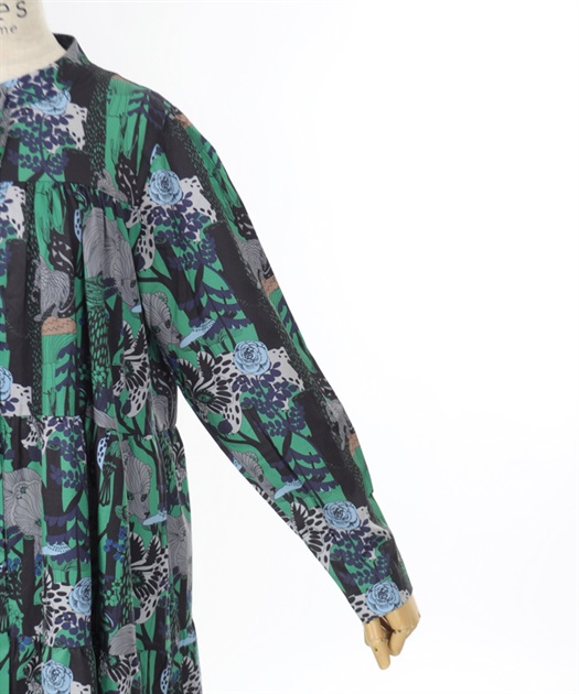 アニマル柄長袖ワンピース | purple label | axes femme online shop