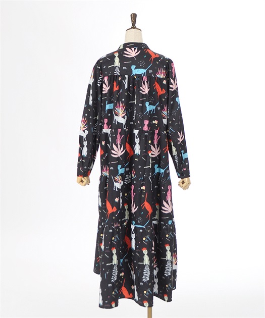 アニマル柄長袖ワンピース | outlet | axes femme online shop アニマル柄長袖ワンピース | outlet | axes femme online shop