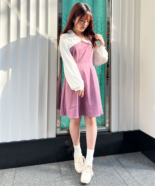 ファスナーデザインミニワンピース | outlet | axes femme online shop ファスナーデザインミニワンピース | outlet | axes femme online shop