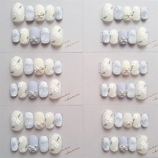 紫陽花レースネイルチップ | axes femme online shop