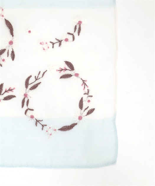 サークルフラワー刺繍ストール | outlet | axes femme online shop サークルフラワー刺繍ストール | outlet | axes femme online shop