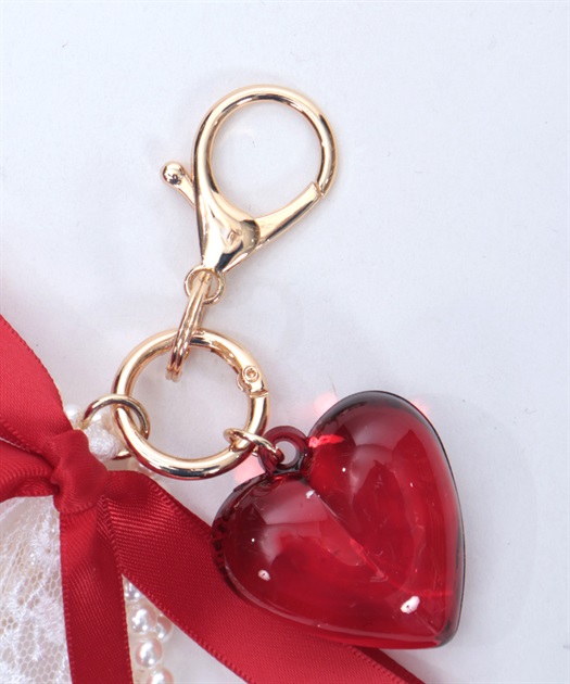 ハート×リボンパールチャーム【WEB先行販売】 | axes femme online shop