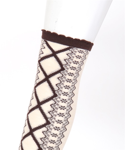 レースアップ柄オーバーニー | 雑貨 | axes femme online shop レースアップ柄オーバーニー | 雑貨 | axes femme online shop