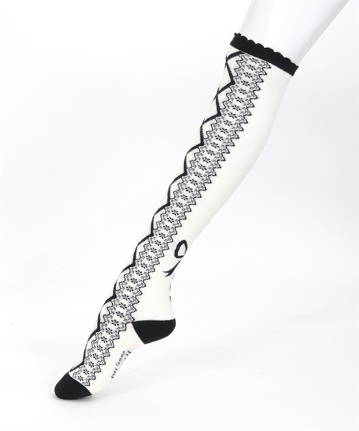 レースアップ柄オーバーニー | kawaii | axes femme online shop