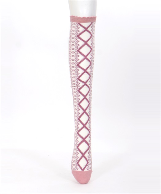 レースアップ柄オーバーニー | kawaii | axes femme online shop レースアップ柄オーバーニー | kawaii | axes femme online shop