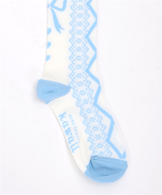 レースアップ柄オーバーニー | 雑貨 | axes femme online shop レースアップ柄オーバーニー | 雑貨 | axes femme online shop
