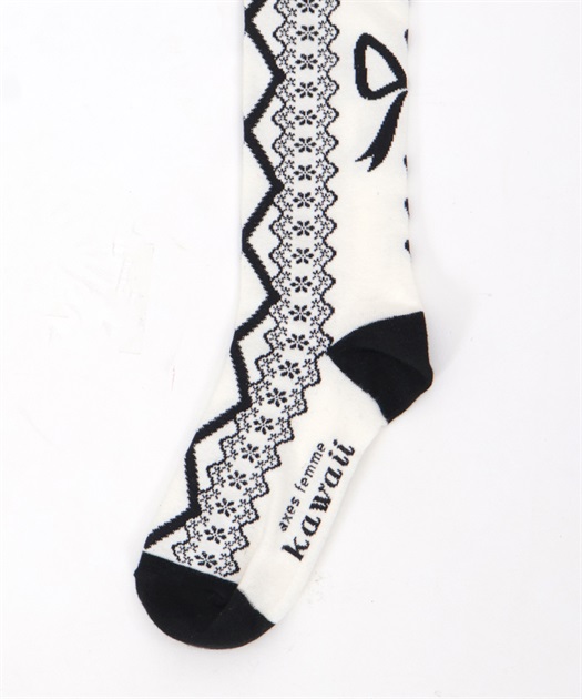 レースアップ柄オーバーニー | 雑貨 | axes femme online shop