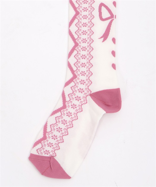 レースアップ柄オーバーニー | kawaii | axes femme online shop
