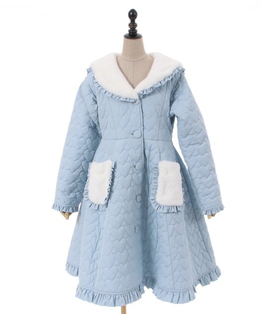 ハートキルティングコート | kawaii | axes femme online shop ハートキルティングコート | kawaii | axes femme online shop