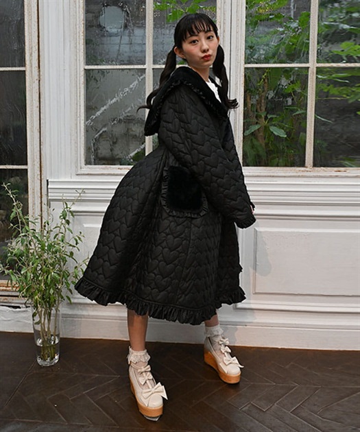 ハートキルティングコート | 衣料 | axes femme online shop ハートキルティングコート | 衣料 | axes femme online shop