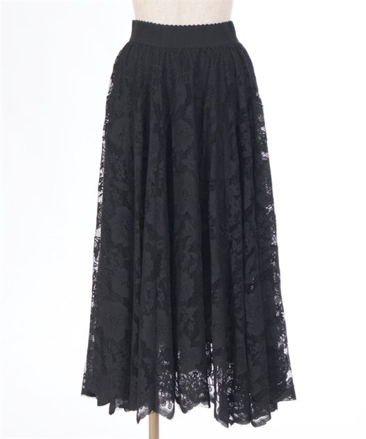 レースサーキュラースカート【WEB限定価格】 | レディース服 レースサーキュラースカート【WEB限定価格】 | レディース服