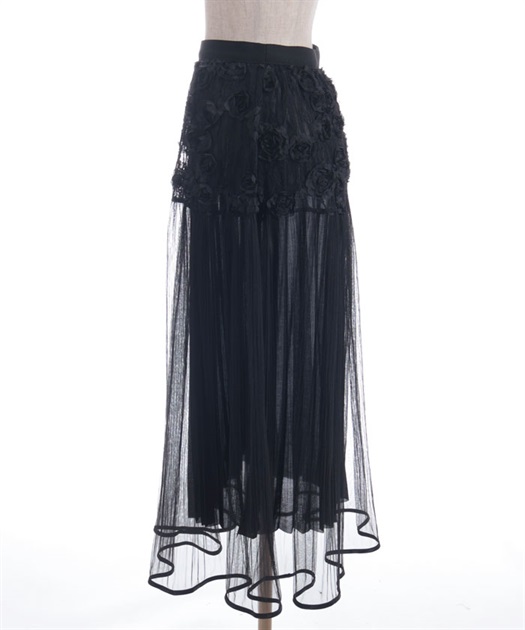バラモチーフチュールスカート | axes femme | axes femme バラモチーフチュールスカート | axes femme | axes femme